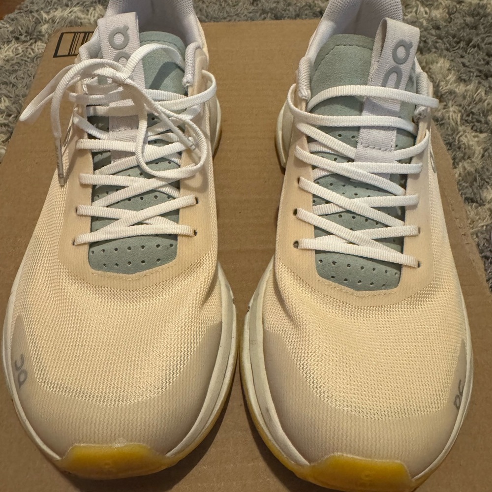 On Running Cloudnova Sneakers in Beige and White